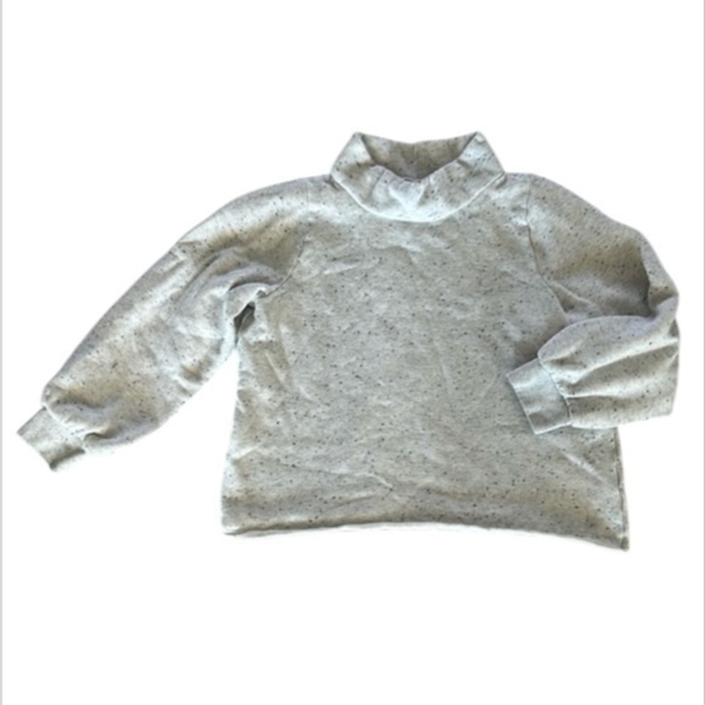 Madewell MWL speckled sweatshirt size small puff sleeves